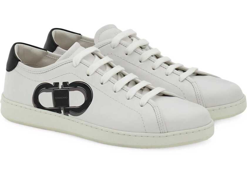 Sneakers Ferragamo Double Gancini Sneaker WHITE Barbati (BM 17436391) 2