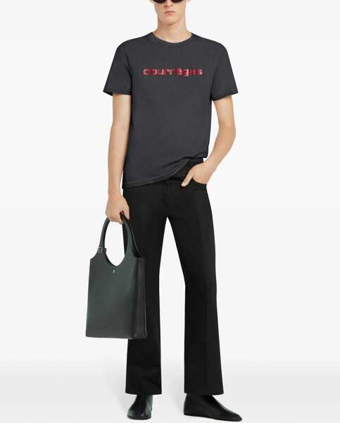 Tricouri COURRGES Logo Print T-Shirt BLACK Barbati (BM 17436415) 2