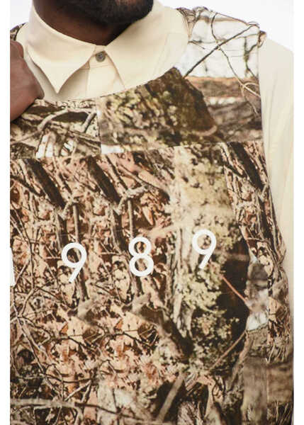 Veste costum 1989 STUDIO Printed Cotton Camouflage Padded Vest With Velcro Closure Brown Barbati (BM 17436574) 3