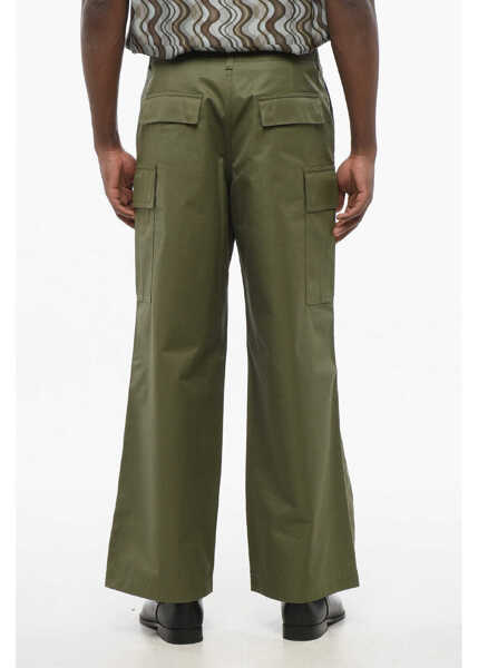 Pantaloni casual DARKPARK Baggy Fit Vince Cotton Cargo Pants Military Green Barbati (BM 17436577) 2