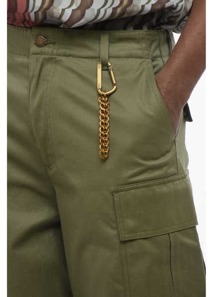 Pantaloni casual DARKPARK Baggy Fit Vince Cotton Cargo Pants Military Green Barbati (BM 17436577) 3