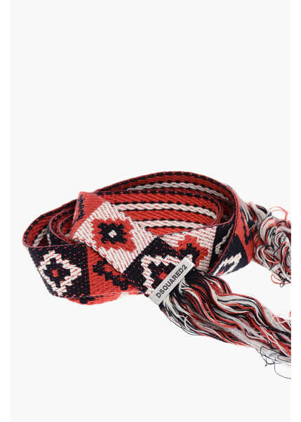 Curele DSQUARED2 Self-Tie Fabric Belt 40Mm Multicolor Femei (BM 17436586) 2