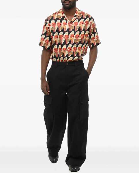 Pantaloni casual Valentino Garavani Stretch Cotton Cargo Pants With Belt Loops Black Barbati (BM 17436868) 2