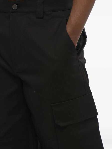 Pantaloni casual Valentino Garavani Stretch Cotton Cargo Pants With Belt Loops Black Barbati (BM 17436868) 4