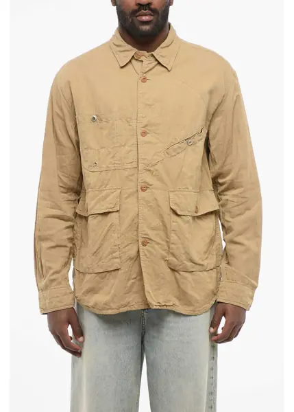 Camasi casual JUNYA WATANABE Linen Blend Multipocketed Overshirt Beige Barbati (BM 17436889) 1