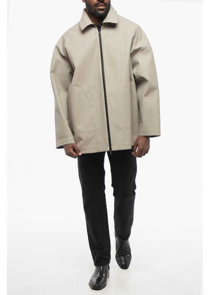 Jachete FEAR OF GOD Zip-Up Monochrome Nylon Windbreaker Beige Barbati (BM 17436925) 4