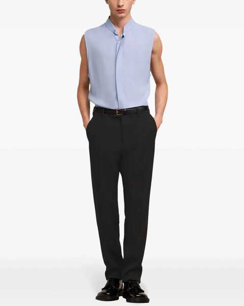 Pantaloni casual AMI ALEXANDRE MATTIUSSI 4-Pocketed Wool Blend Pants With Concealed Closure Black Barbati (BM 17436934) 2