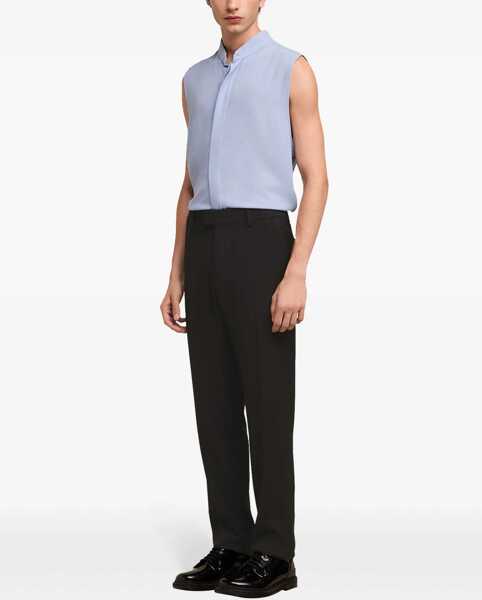 Pantaloni casual AMI ALEXANDRE MATTIUSSI 4-Pocketed Wool Blend Pants With Concealed Closure Black Barbati (BM 17436934) 3