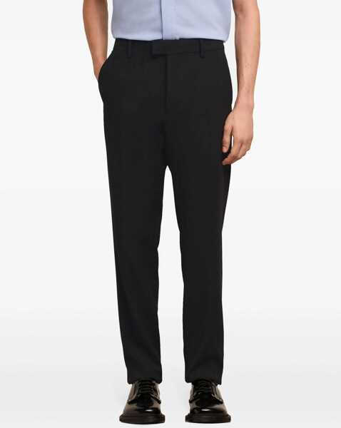 Pantaloni casual AMI ALEXANDRE MATTIUSSI 4-Pocketed Wool Blend Pants With Concealed Closure Black Barbati (BM 17436934) 5