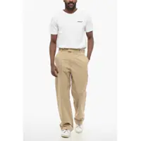 Pantaloni Bottega Veneta pentru Barbati - Pantaloni casual Bottega Veneta Stretch Nylon Chinos Pants With Belt Loops Beige Barbati (BM 17436940) - B-mall.ro