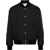Versace Quilted Barocco Bomber Jacket With Jewel Buttons Black