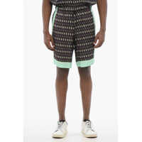 Pantaloni scurti Geometric Patterned Piperi Chiffon Shorts Barbati