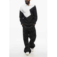 Camasi casual Neil Barrett pentru Barbati - Camasi casual Neil Barrett Two-Tone Loose Fit Shirt With Spread Collar Black & White Barbati (BM 17436991) - B-mall.ro