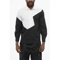Camasi casual Two-Tone Loose Fit Shirt With Spread Collar Barbati