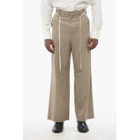 Pantaloni casual 4-Pocketed Wool Blend Pants With Drawstringed Waist Barbati