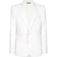 Sacouri Dolce & Gabbana Sicilia Virgin Wool Blazer With Covered Buttons