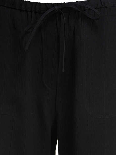 Pantaloni casual TOTME Trousers Black Femei (BM 17437164) 3