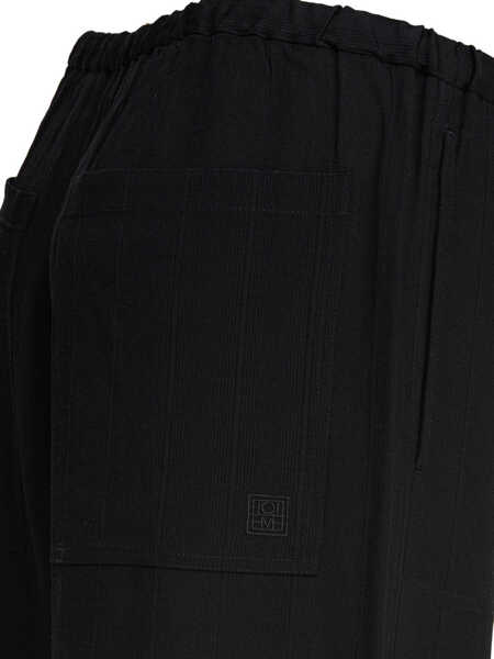 Pantaloni casual TOTME Trousers Black Femei (BM 17437164) 4