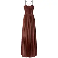 Rochii Pinko Cicogna Plissé Maxi Dress Femei
