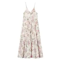 Rochii Twinset Multicolor Cotton Maxi Dress Femei