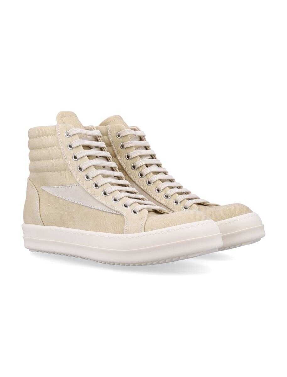 Sneakers Rick Owens Rick Owens Drkshdw Vintage High Sneaks PARCHMENT MILK Barbati (BM 17439405) 2