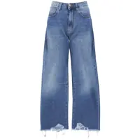 Blugi Cigala'S Jeans In Denim Blu With Frayed Hem Femei