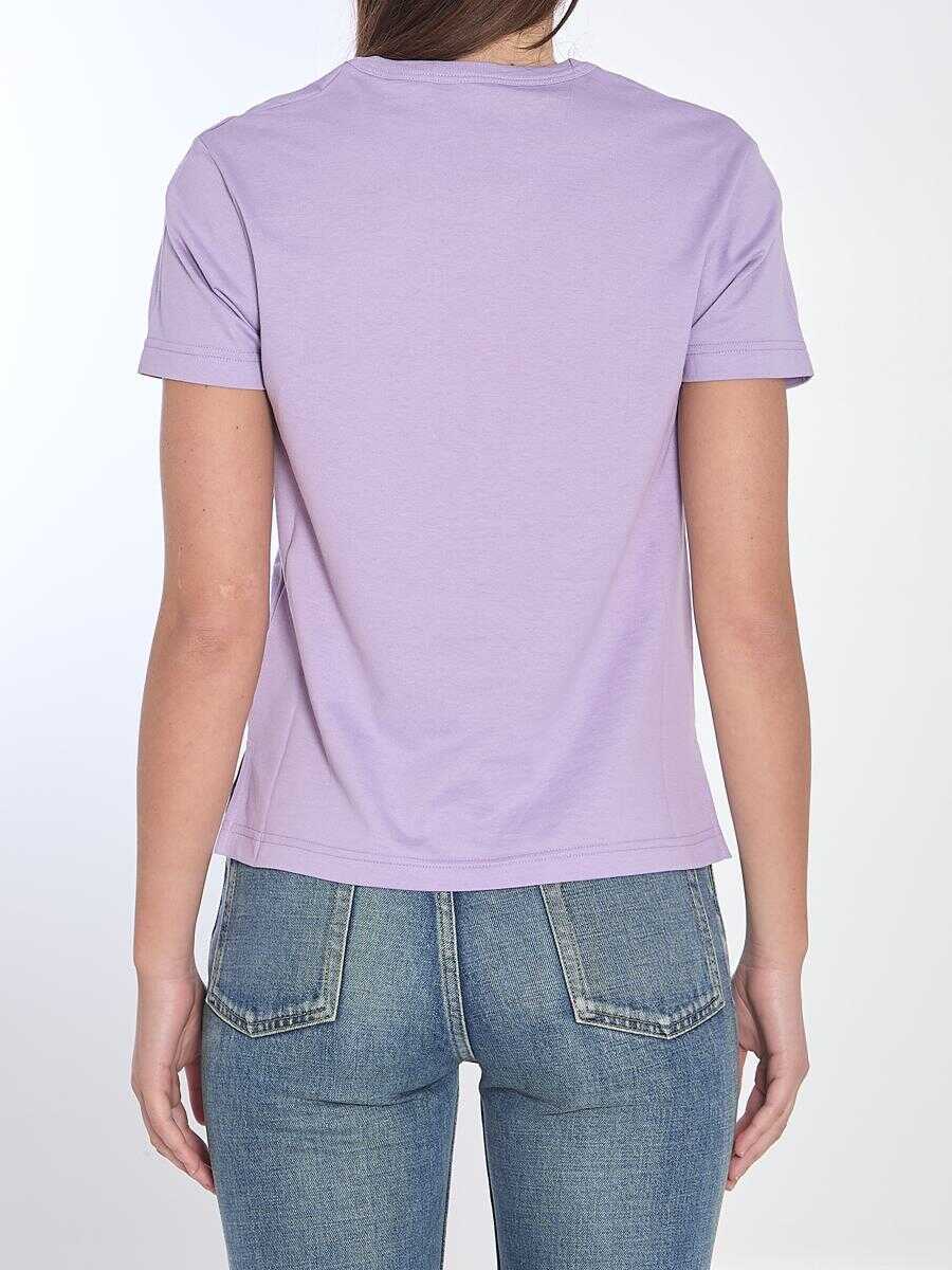Tricouri Gucci Printed Logo T-Shirt Purple Femei (BM 17439711) 4
