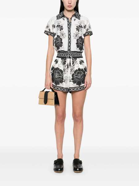 Camasi FARM RIO Farm Rio Flower Shirt WHITE Femei (BM 17439744) 2
