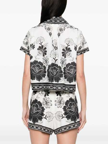 Camasi FARM RIO Farm Rio Flower Shirt WHITE Femei (BM 17439744) 4