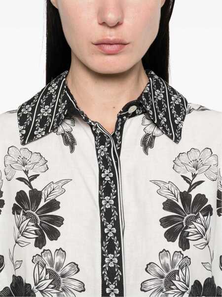Camasi FARM RIO Farm Rio Flower Shirt WHITE Femei (BM 17439744) 5