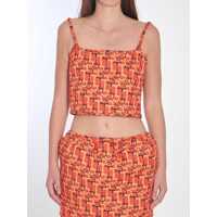 Topuri Gucci Printed Crop Top