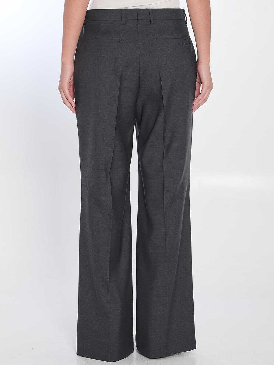 Pantaloni casual Gucci Tailored Trousers GREY Femei (BM 17439876) 4