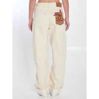 Blugi Bottega Veneta Dama - Blugi Bottega Veneta Turned Up Jeans Beige Femei (BM 17439957) - B-mall.ro