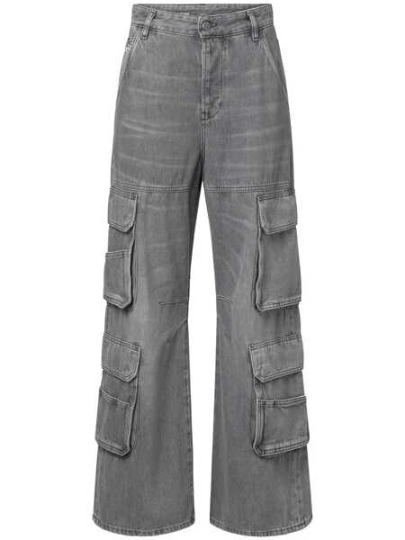 Blugi Diesel D-Sire 1996 Grey Cargo Jeans With Faded Effect In Cotton Woman GREY Femei (BM 17441580) 1