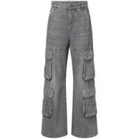 Blugi 'D-Sire 1996' Grey Cargo Jeans With Faded Effect In Cotton Woman Femei