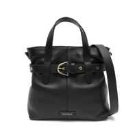 Genti de mana Coccinelle Small Tote Bag With Belt In Black Leather Femei