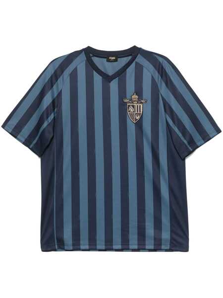 Tricouri Fendi Fendi Techno Fabric T-Shirt BLUE Barbati (BM 17443032) 1