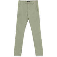 Pantaloni Dondup 'Gaubert' Trousers In Green Cotton Barbati
