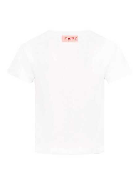 Tricouri Vivetta T-SHIRT WHITE HANDS White Fete (BM 17447184) 2