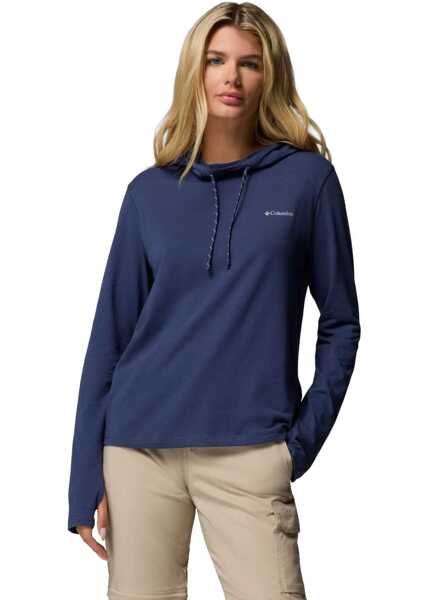 Bluze de trening Columbia W EU Sun Trek LS Hoodie Navy Femei (BM 17447497) 1
