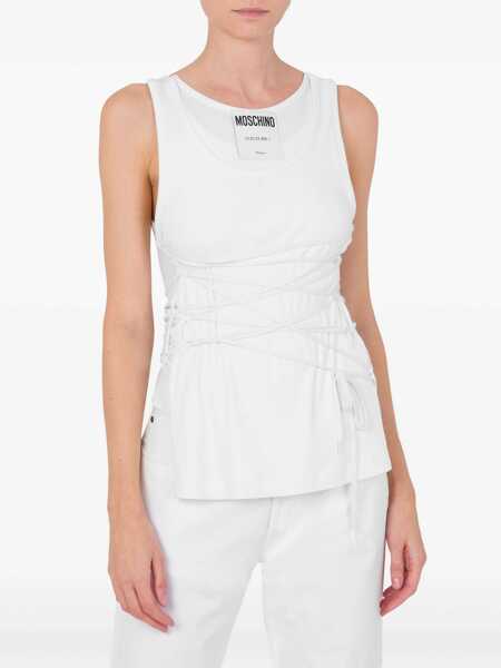 Bluze Moschino Tank Top With Laces WHITE Femei (BM 17447617) 2