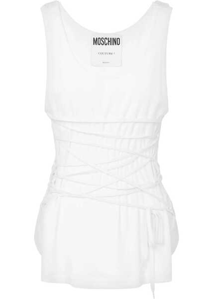 Bluze Moschino Tank Top With Laces WHITE Femei (BM 17447617) 1
