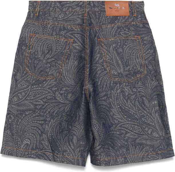 Pantaloni scurti ETRO Jacquard Denim Bermuda Shorts DENIM Barbati (BM 17447707) 2