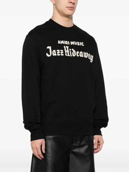 Bluze de trening AMIRI Jazz Hideaway Crew Sweatshirt BLACK Barbati (BM 17447746) 3