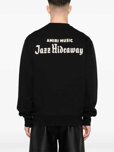 Bluze de trening AMIRI Jazz Hideaway Crew Sweatshirt BLACK Barbati (BM 17447746) 4