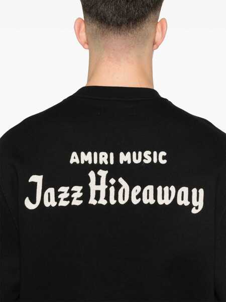 Bluze de trening AMIRI Jazz Hideaway Crew Sweatshirt BLACK Barbati (BM 17447746) 5