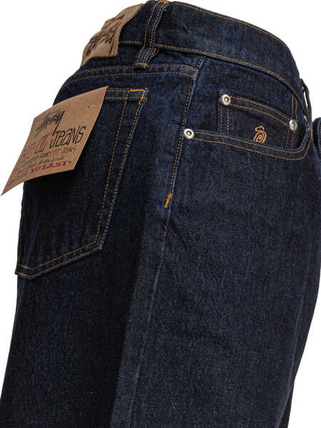 Blugi drepti STSSY Jeans Blue Barbati (BM 17448081) 4