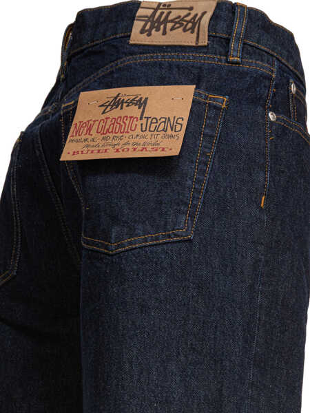 Blugi drepti STSSY Jeans Blue Barbati (BM 17448087) 4
