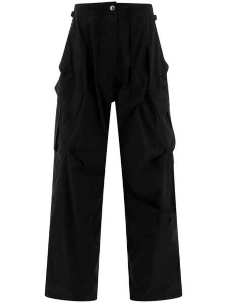 Pantaloni casual Alexander McQueen Oversize cargo trousers Black Femei (BM 17448141) 1