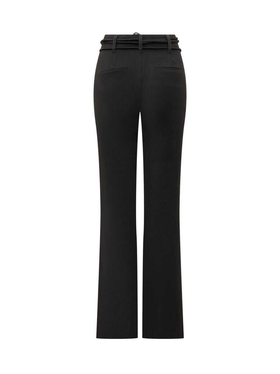 Pantaloni casual ROTATE Birger Christensen Rotate Birger Christensen High Waist Pant Black Femei (BM 17449011) 2